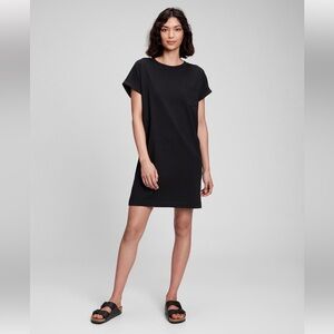 Black t-shirt dress 100% organic cotton